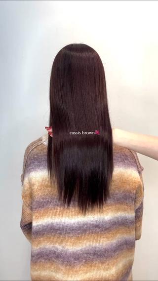 ロング カラー Riho♡レイヤー/ 名駅/大人韓国ヘアのヘアスタイル