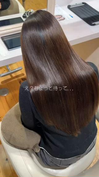 ロング 佐藤 翔空【艶 カラー/縮毛矯正】のヘアスタイル