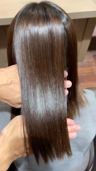 セミロング 佐藤 翔空【艶 カラー/縮毛矯正】のヘアスタイル