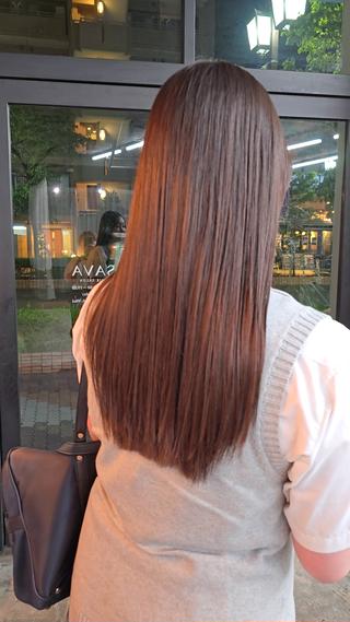 ロング ハヤシ マユ ✂ 府中美容室のヘアスタイル