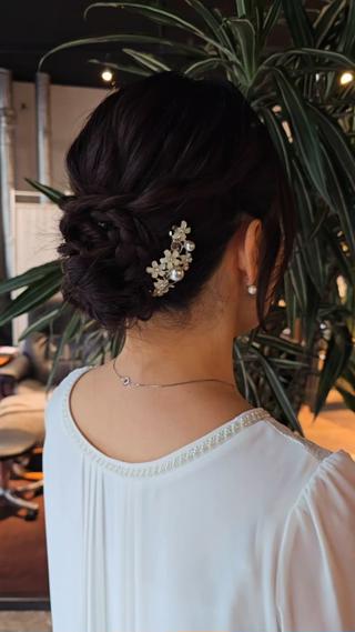七五三お母様のヘアセット!
ドレススタイルにも合わせること可能です