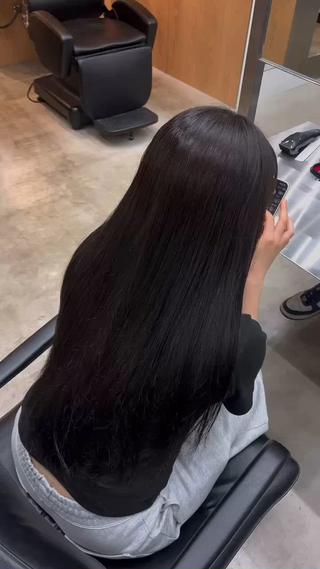 ロング カラー 夏果⭐︎fifth 天神 海外風パーマのヘアスタイル