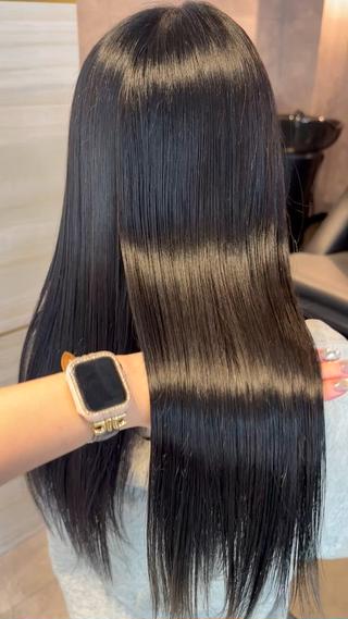 ロング カラー 🤍あみ🤍暗髪オリ ーブ特化🌿髪質改善のヘアスタイル