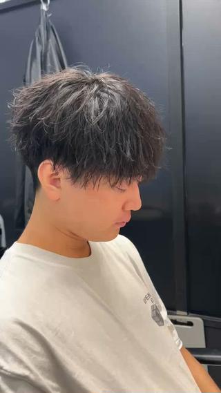 ショート パーマ メンズ お悩み解決 園田翔大のヘアスタイル
