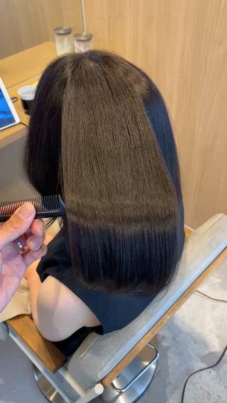 髪質改善トリートメントで圧倒的な艶感を出します