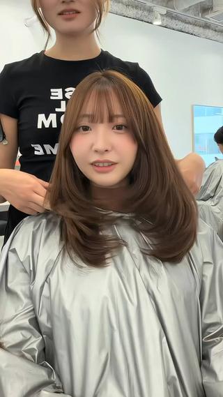 ロング カラー EIGHT 樹梨 /韓国ヘア🇰🇷のヘアスタイル