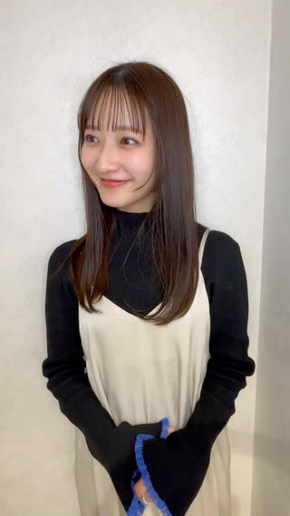 セミロング カラー 湘南パーマ髪質改善 職人　HIROKIのヘアスタイル