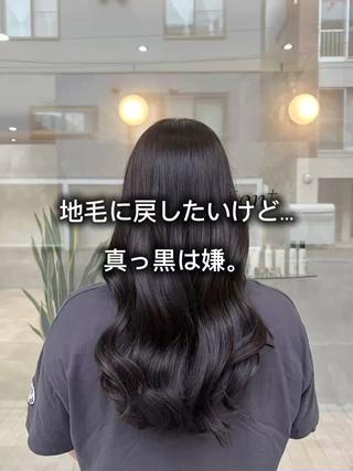 ロング カラー 韓国ヘアケアブリーチ 莉奈のヘアスタイル