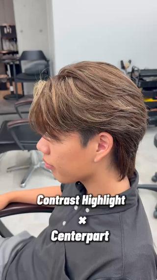 メンズ Hikaru艶カラー /メンズカットのヘアスタイル
