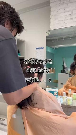 セミロング 髪質改善/縮毛矯正 心斎橋/池本有宏のヘアスタイル