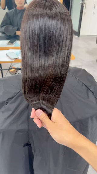 ロング ハイトーンカラー✨ 永井大貴のヘアスタイル