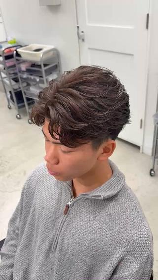 カラー パーマ メンズ 深谷 侑亮のヘアスタイル