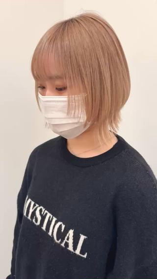 ボブレイヤー
顔周りにデザインが入るだけでかわいい