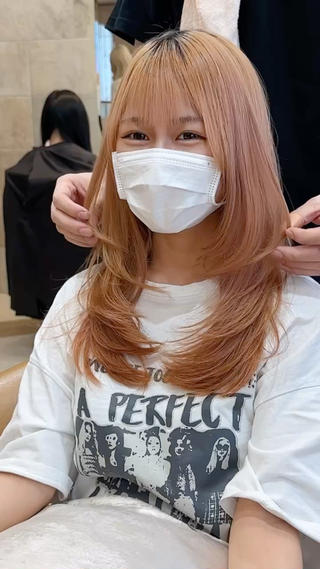 セミロング カラー 荻野 峻輔/レイヤー /ハッシュ/透明感のヘアスタイル