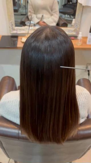髪質改善ストレートです