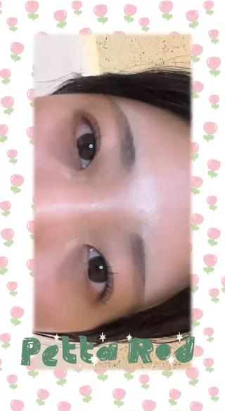 ペッタロッドデザインのまつげパーマです。 
