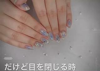 #ワンホンネイル#マグネットネイル#チークネイル