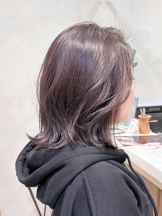 3Dハイライト×ラベンダーカラー
通常よりも立体感のある仕上がりに