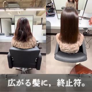 ロング 【美髪/艶縮毛矯正】 ☘️Taketo☘️のヘアスタイル