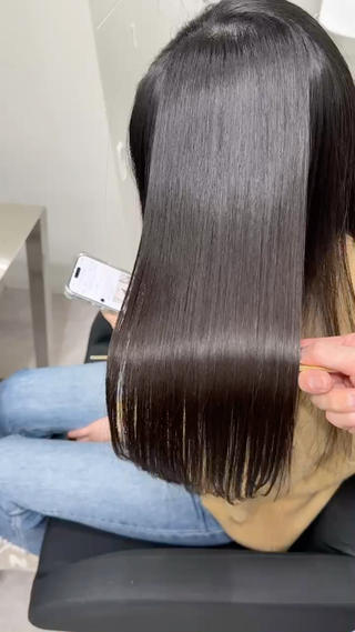 セミロング 銀座/美髪矯正カラー 髪質改善特化🍎のヘアスタイル