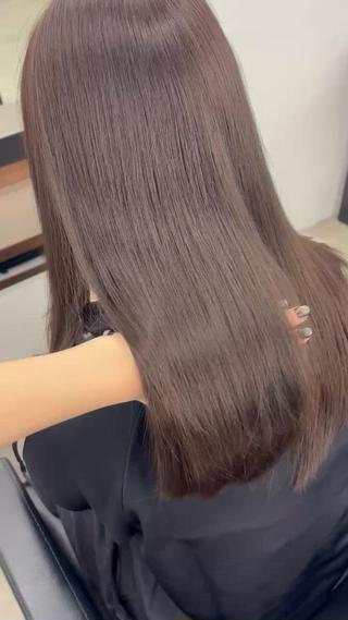 黄味を抑えた暗めベージュカラー
オイル等なし、ドライのみの仕上がりです♪