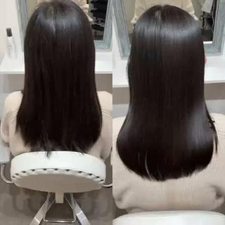 セミロング 髪質改善 moriのヘアスタイル