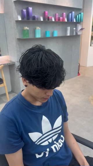 パーマ メンズ カット🔥パーマ特化 fifthりょう🔥のヘアスタイル
