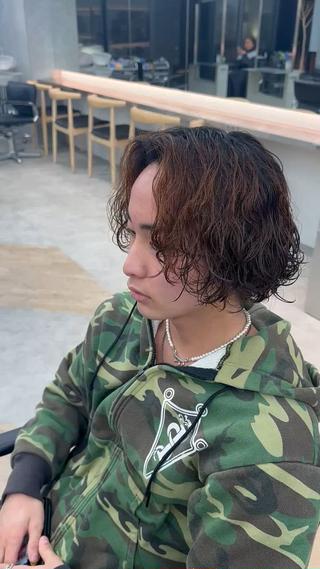 パーマ メンズ カット🔥パーマ特化 fifthりょう🔥のヘアスタイル