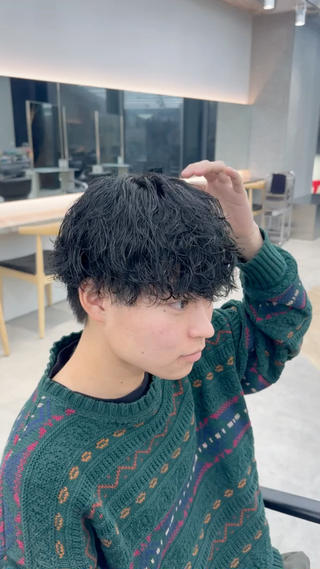 パーマ メンズ カット🔥パーマ特化 fifthりょう🔥のヘアスタイル