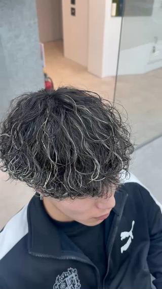 カラー パーマ メンズ カット🔥パーマ特化 fifthりょう🔥のヘアスタイル