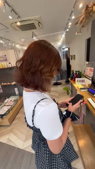 ミディアム カラー 〔LaNA〕 Nozomiのヘアスタイル