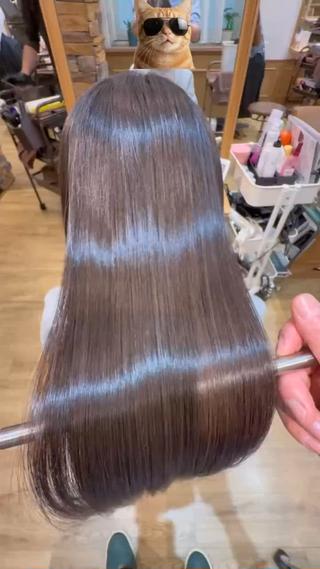 ロング カラー 千 田のヘアスタイル