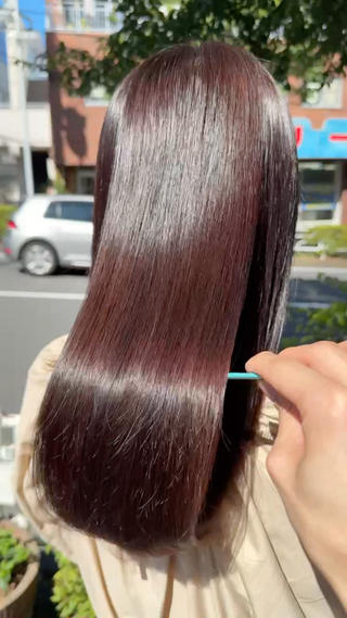 セミロング カラー 髪質改善カラー💎 オオネヨシナリのヘアスタイル