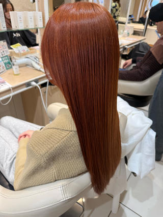 ブリーチありのアプリコットオレンジ