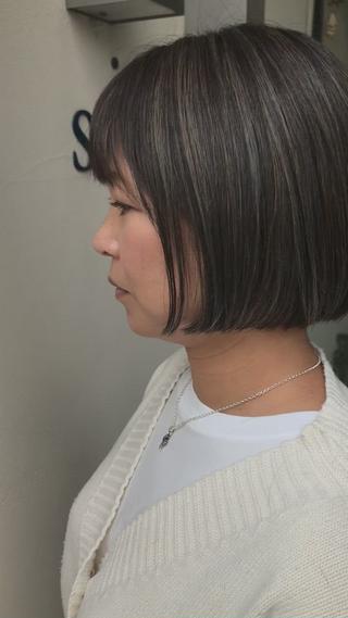 白髪ぼかしハイライトです!