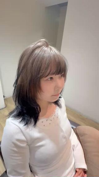 セミロング 前田 菜奈子のヘアスタイル