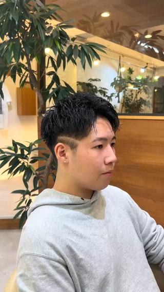 ヘアアレンジ メンズ 縮毛/ カラーモデル募集のヘアスタイル