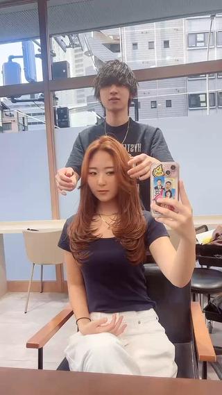 ロング カラー 💎レイヤーカット× 髪質改善💎後藤陸のヘアスタイル