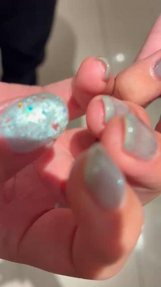 ブルーマグのちゅるんネイル
