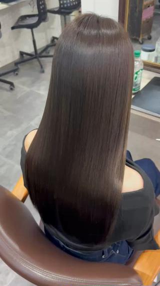 ロング カラー 髪質改善ストレートo rメンズスタイル今岡のヘアスタイル
