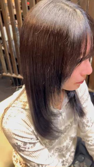 ロング カラー 松井 夏輝のヘアスタイル