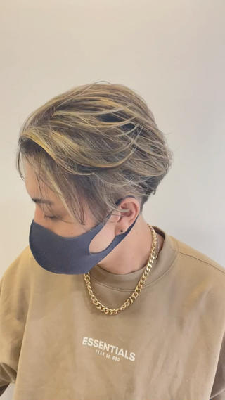 ショート カラー ヘアアレンジ メンズ 髪質改善×レイヤー 🫧松野力也のヘアスタイル