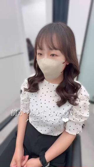 セミロング パーマ デジタルパーマ🫧 韓国風ヘア🫧サクラのヘアスタイル