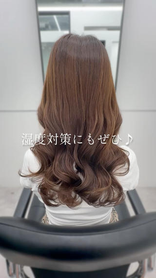 ロング パーマ デジタルパーマ🫧 韓国風ヘア🫧サクラのヘアスタイル