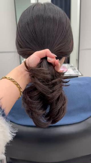セミロング デジタルパーマ🫧 韓国風ヘア🫧サクラのヘアスタイル