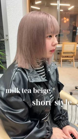 ロング カラー ヘアアレンジ 香月 元希のヘアスタイル