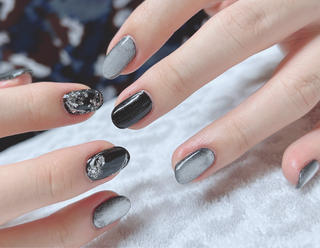 メンズネイル
ブラック×シルバー安定的にかっこいい
#メンズネイル
#ブラックネイル
#シルバーネイル
#マグネットネイル
#板橋区大山ネイルサロン
#板橋区メンズネイルサロン