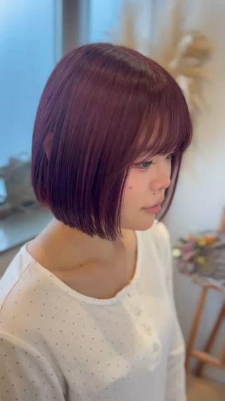 ショート 長谷川 愛花のヘアスタイル
