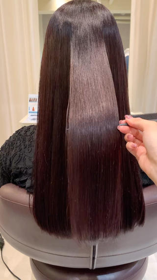 #赤髪#ボルドー#暖色カラー#髪質改善