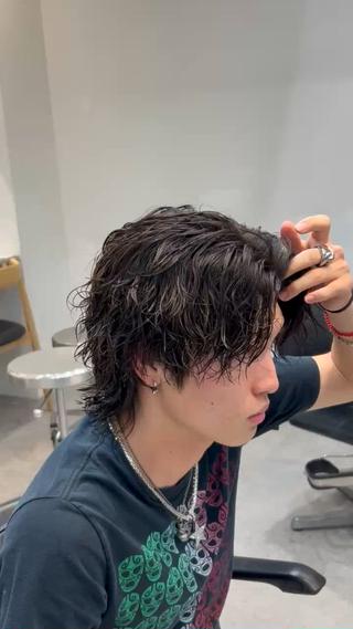 パーマ パーマカラー支持⭕️ 春山凜乃介のヘアスタイル